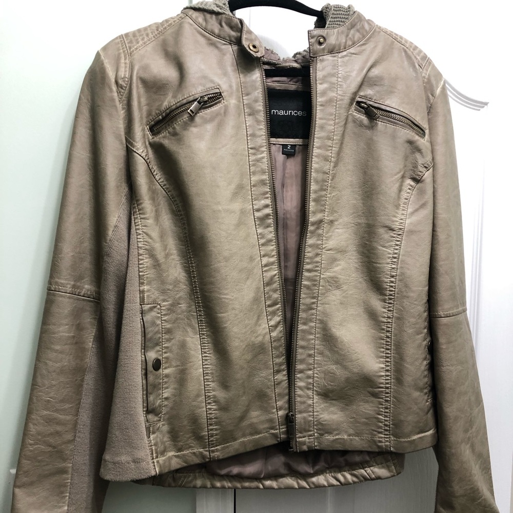 Women’s faux leather jacket